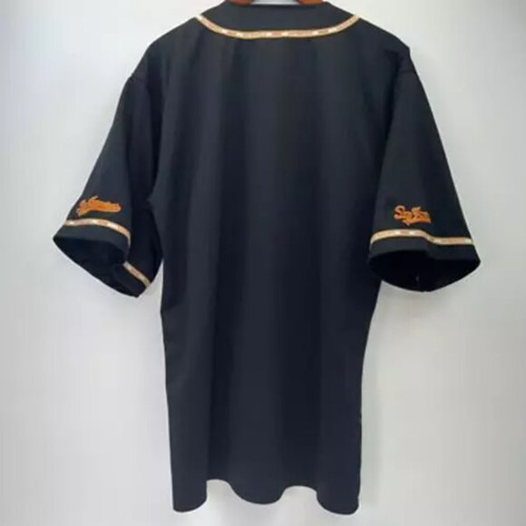 San Francisco Giants Gogo Men Jersey Baseball Black Orange Embroidered XL - Picture 3 of 10
